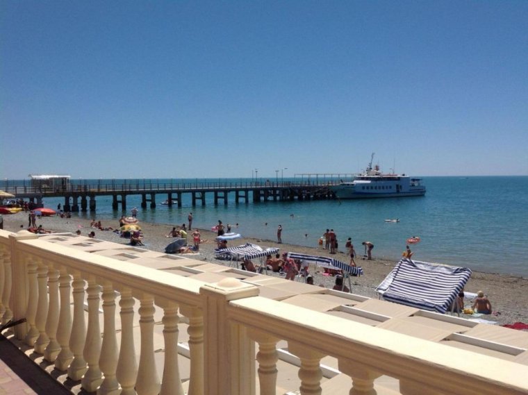 Набережная поселка Лоо Краснодарский край