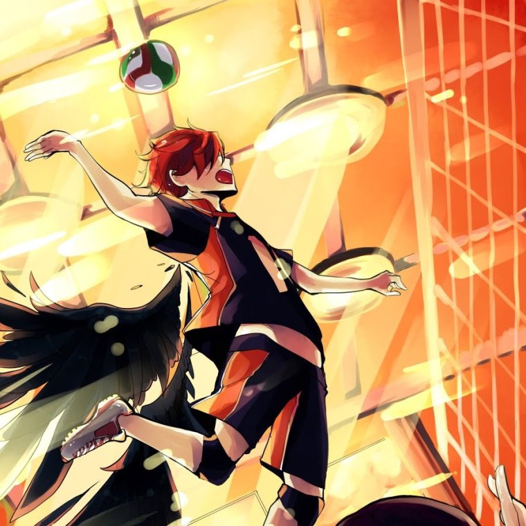 Моменты из манги волейбол Хината