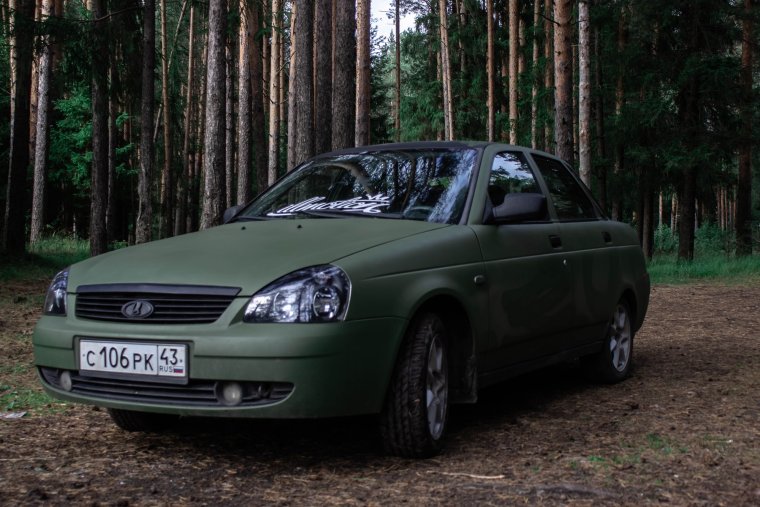 Лада Приора 2008 зеленая