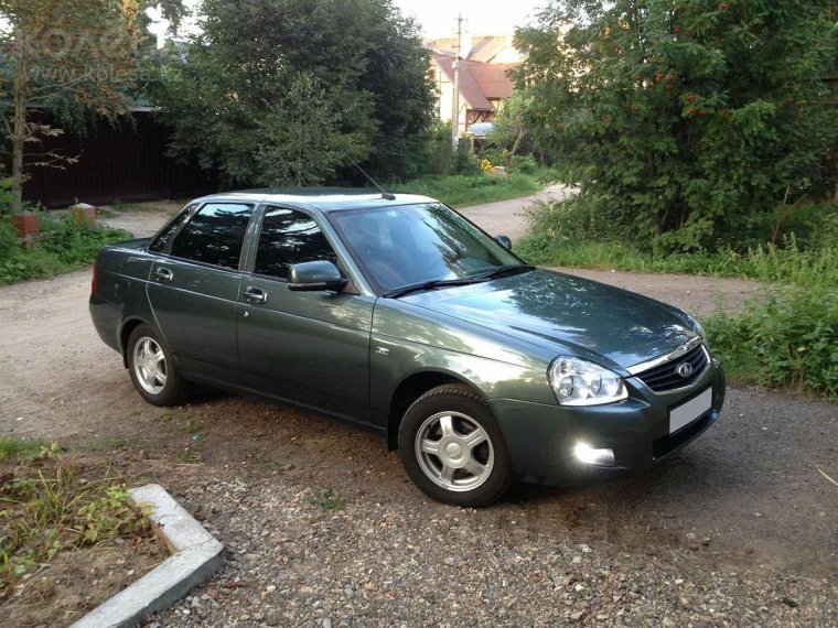 Лада Приора 2012 зелёный металлик