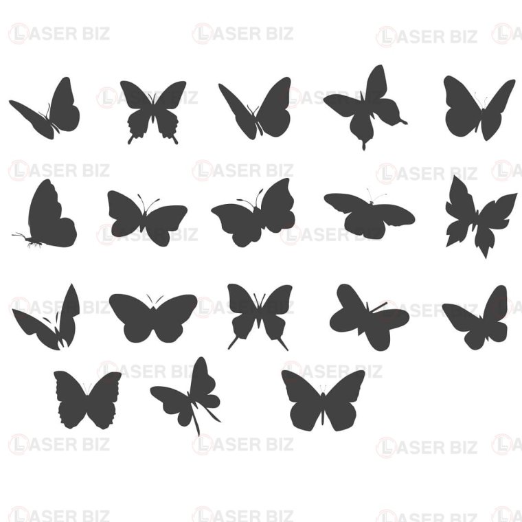 Панно бабочки вектор