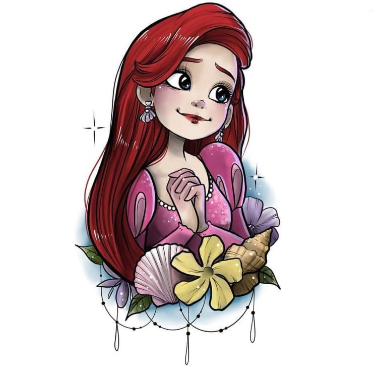 Русалка Ариэль арт