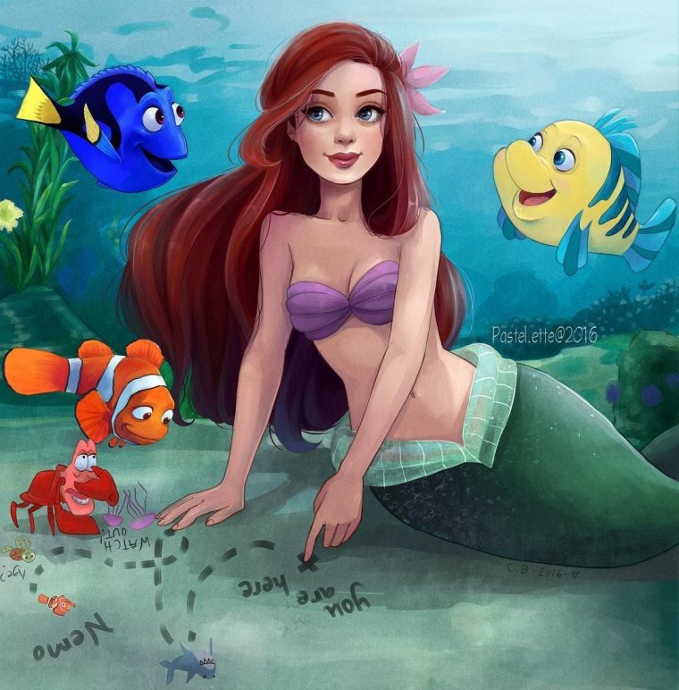 Дисней Немо Русалка