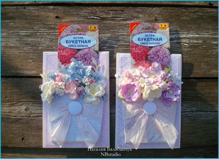 Букет из пакетов семян своими руками