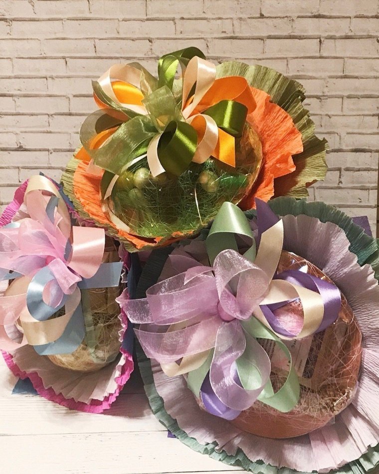 Букет из чайных пакетиков