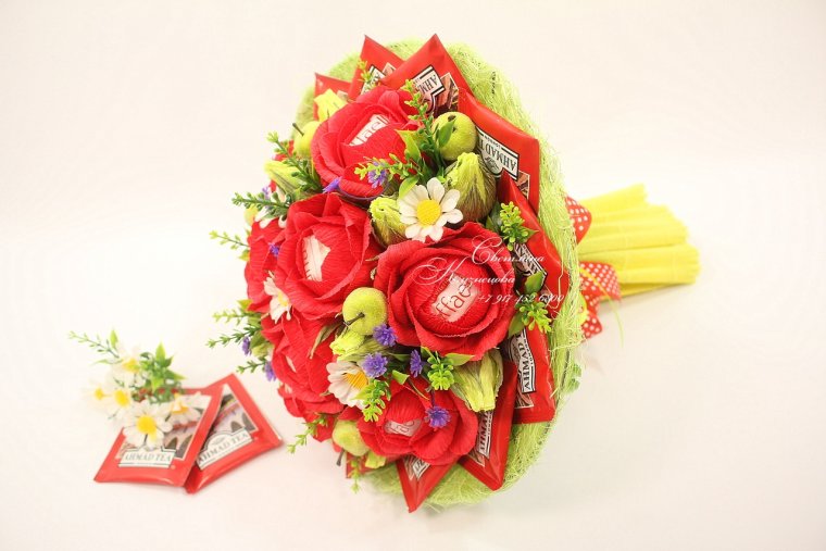 Букетик из чая