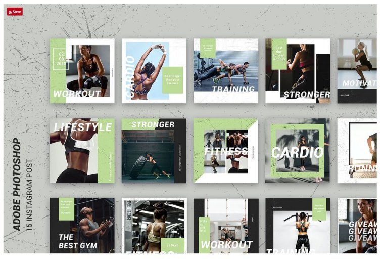 Шаблоны для инстаграмма спорт