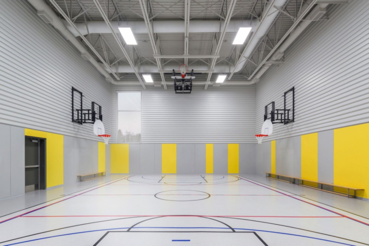 Interyer школьный спортзал