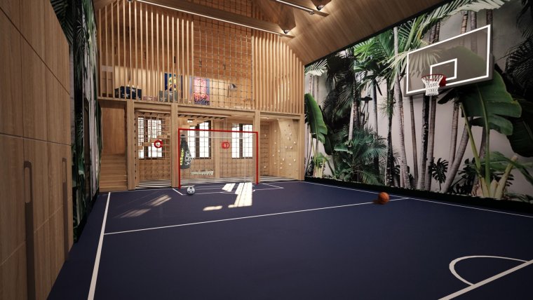 Архитектурный проект баскетбольного зала