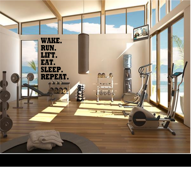 Спортивный зал в темном стиле