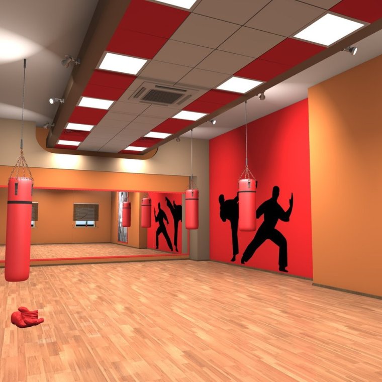 Интерьер тренажерного зала