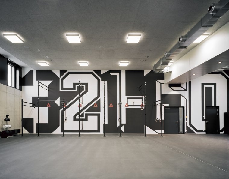 Стены тренажерного зала