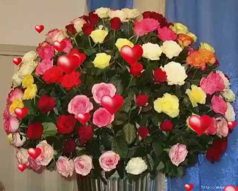 Огромный букет цветов с днем рождения