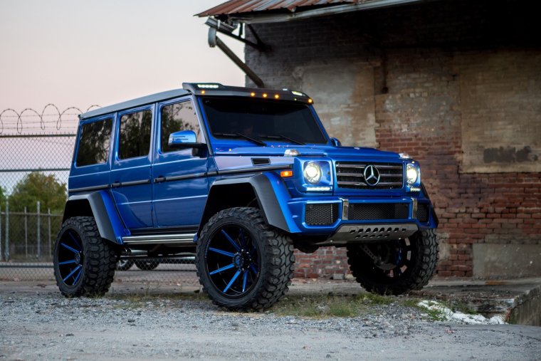 Mercedes Benz g63 голубой