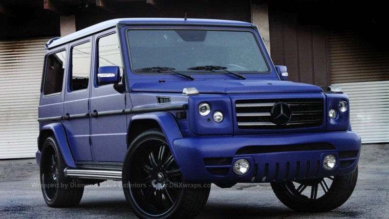 Мерседес Гелендваген синий матовый