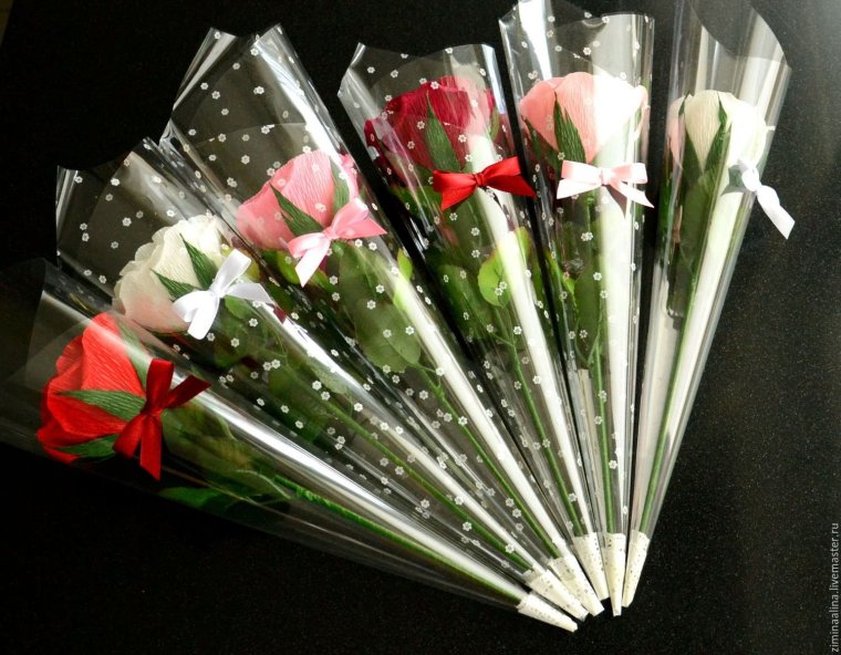 Упаковка одного цветка