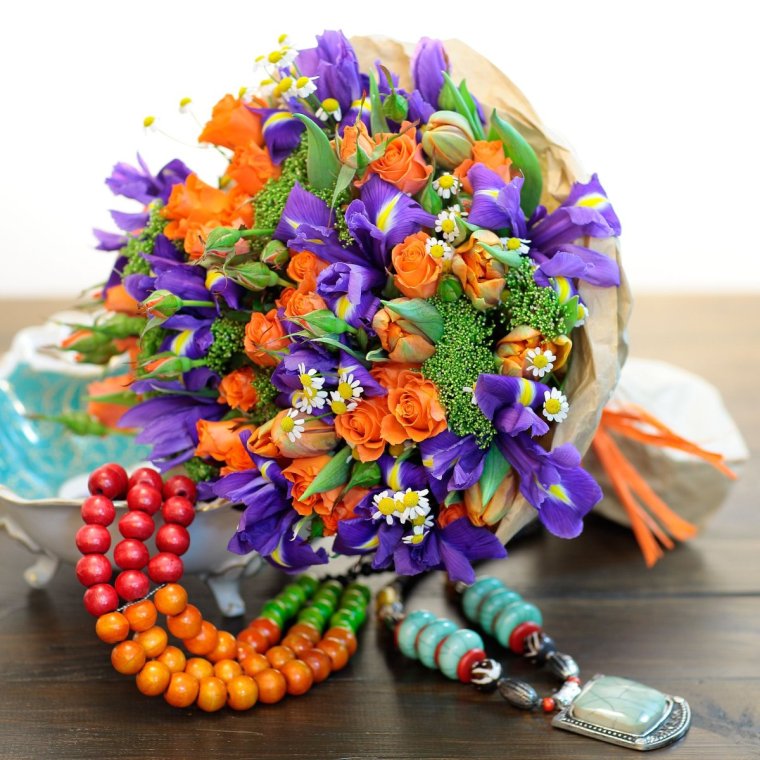 Необычные букеты для женщин