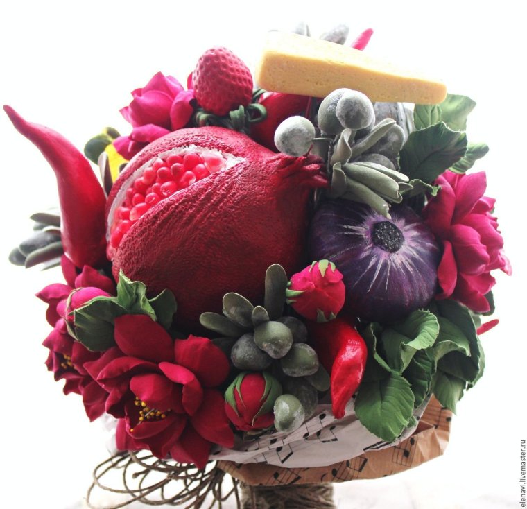 Букеты модные яркие