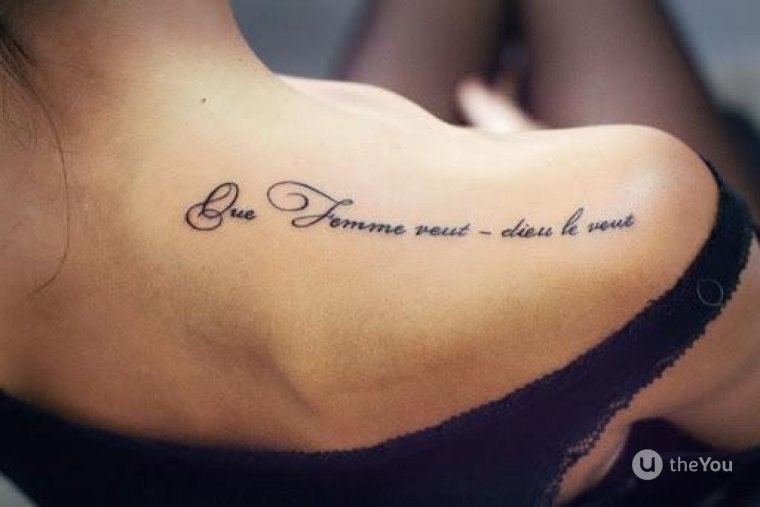 Тату надписи для девушек