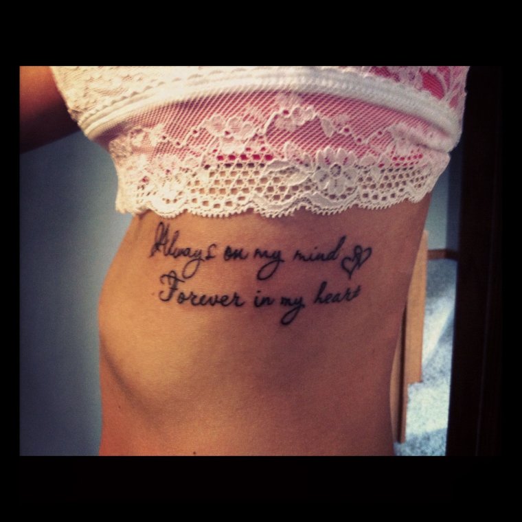 Татуировка Forever in my Heart
