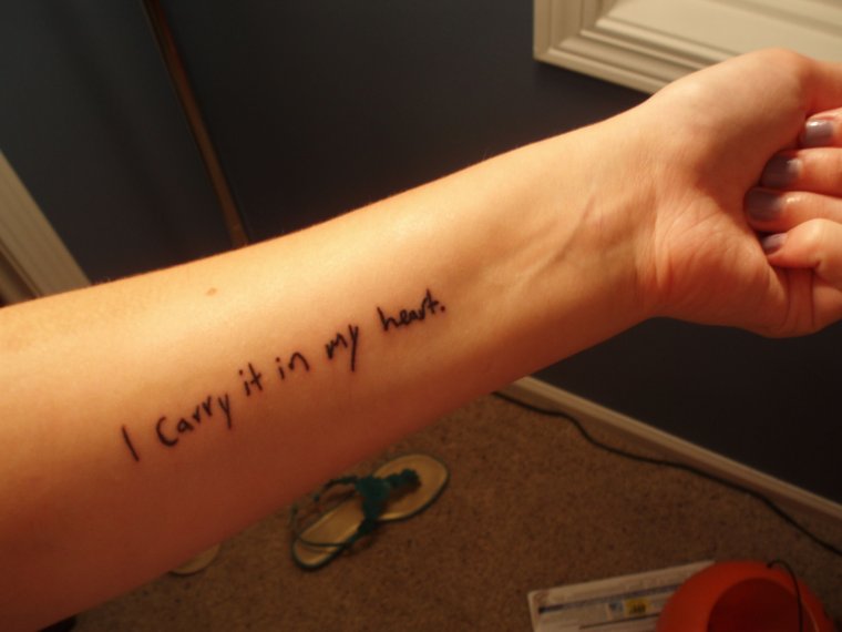 You will always be in my Heart тату