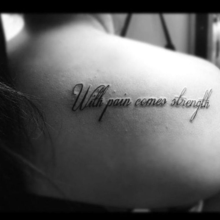 Тату надпись жизнь боль