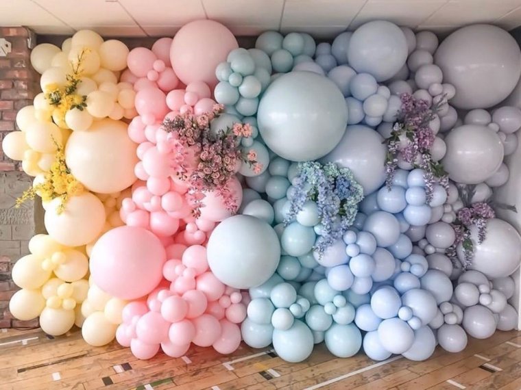 Фотозоны из воздушных шаров