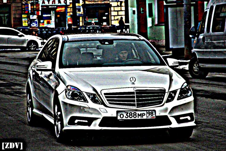 W210 Мерседес зайчик