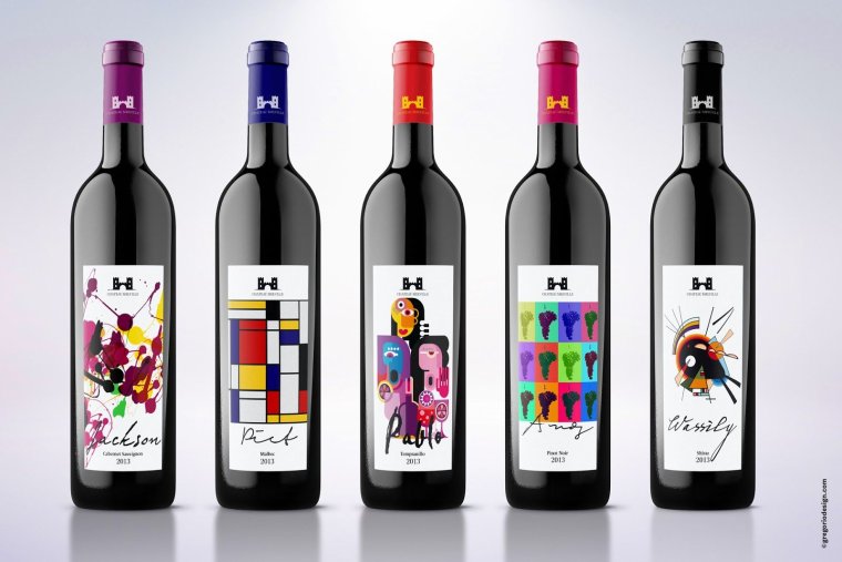 Этикетки для вина дизайнерские