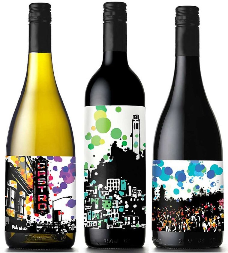 Винные бутылки дизайнерские