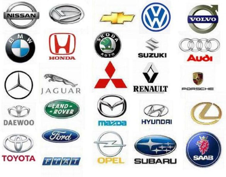 Марки машин значки и названия
