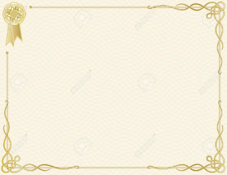 Фон для сертификата желтый