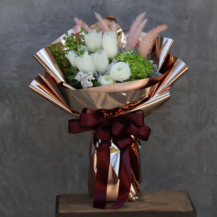 Красивая упаковка букета