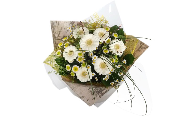 Упаковка круглого букета