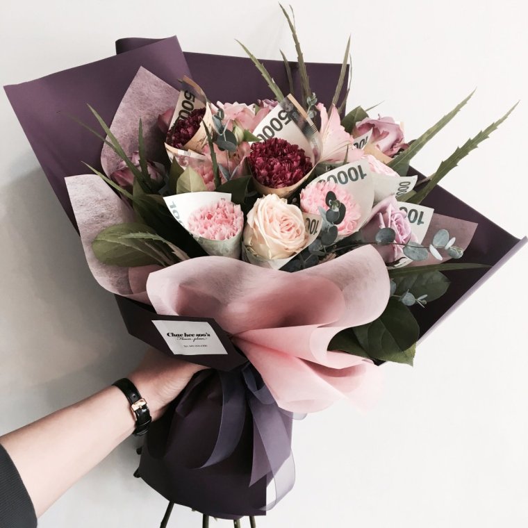 Корейская упаковка для цветов