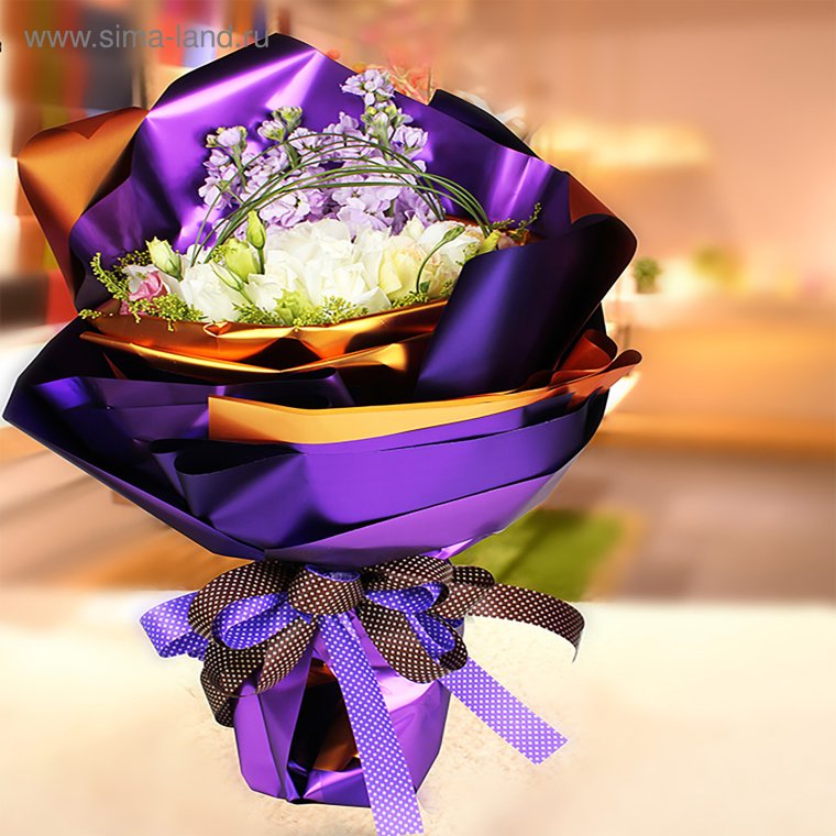 Современная упаковка букетов