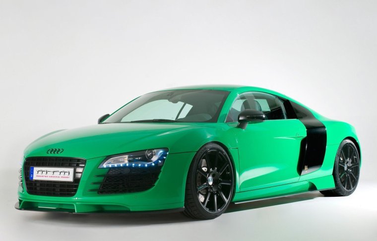 Audi r8 зеленая
