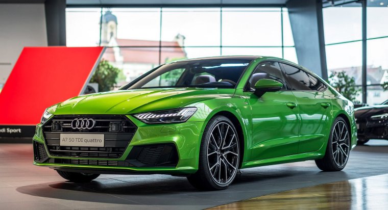 Ауди а7 зеленая