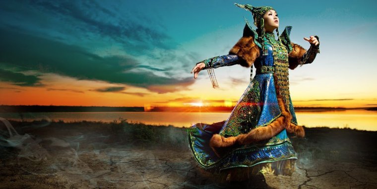 Фон казахскими орнаментами для пригласительных