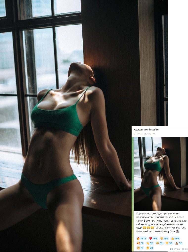 Агата Муцениеце фигура