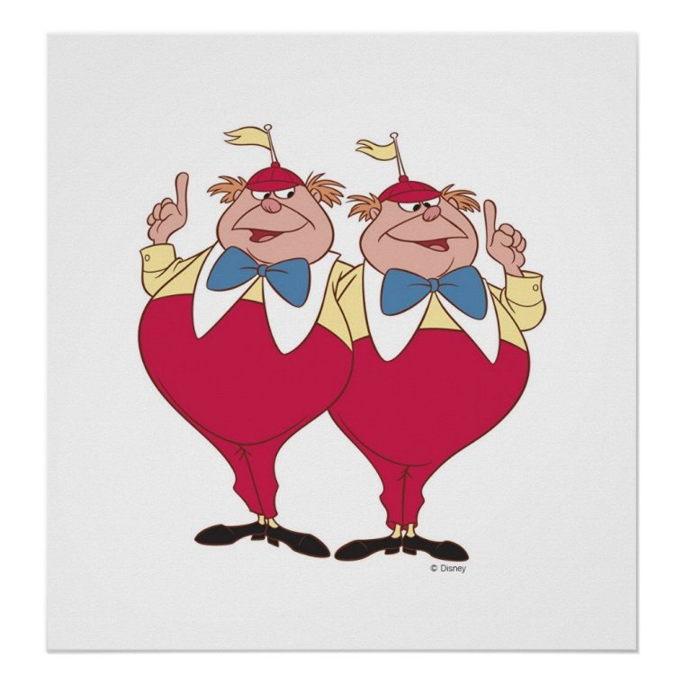 Алиса в стране чудес Дисней Труляля