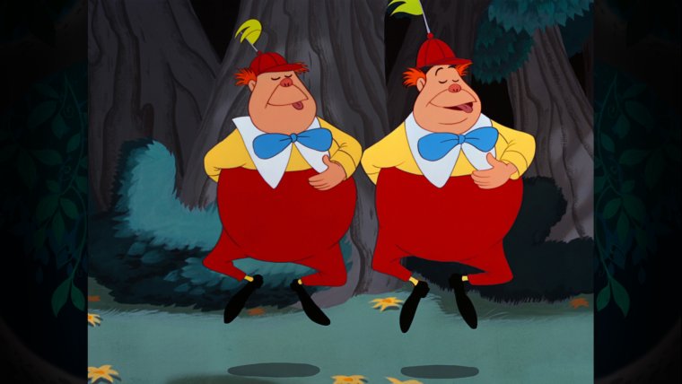 Братья Близнецы из Алисы в стране чудес мультфильм