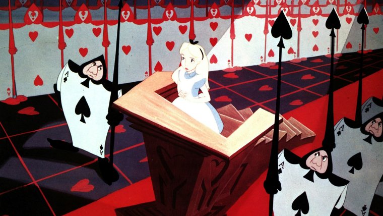 Алиса в стране чудес мультфильм суд