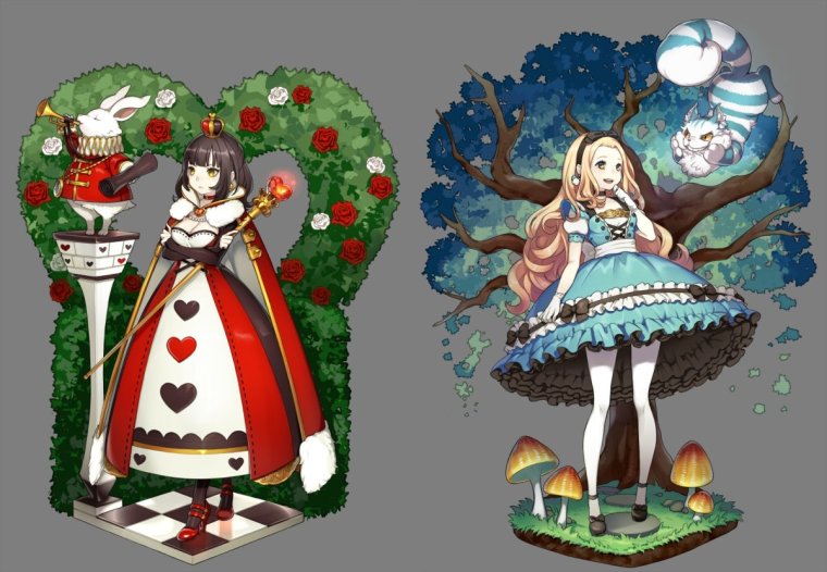 Алиса в стране чудес стражники