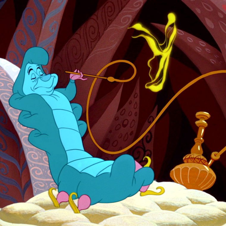 Алиса в стране чудес гусеница