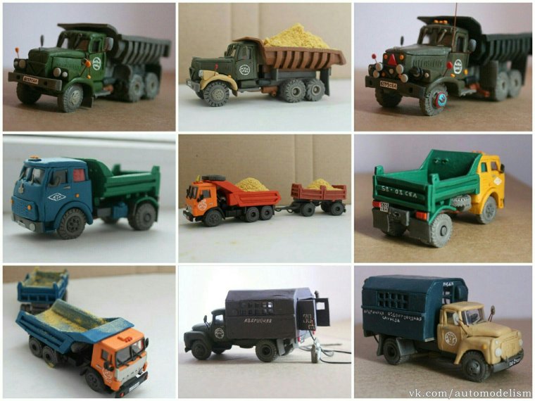 Пластилиновые модели автомобилей