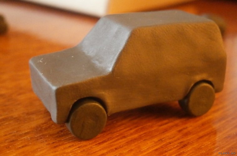 ЗИЛ 130 самосвал из пластилина