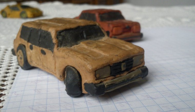 Машинки из марципана