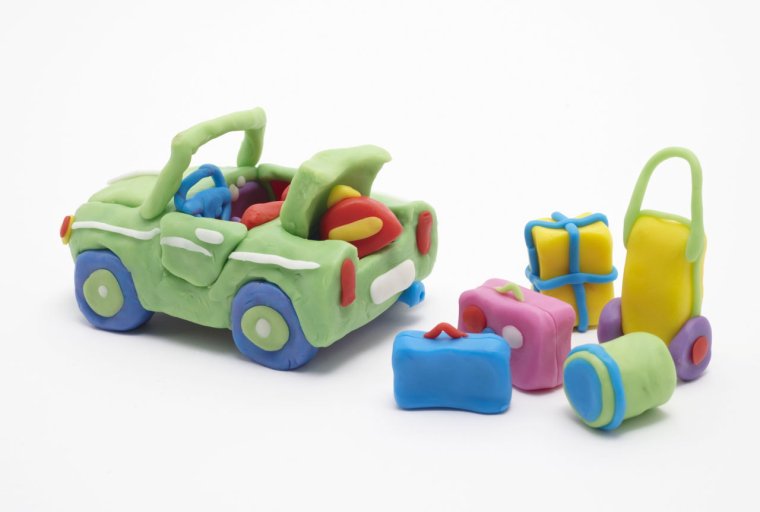 Фургон из пластилина