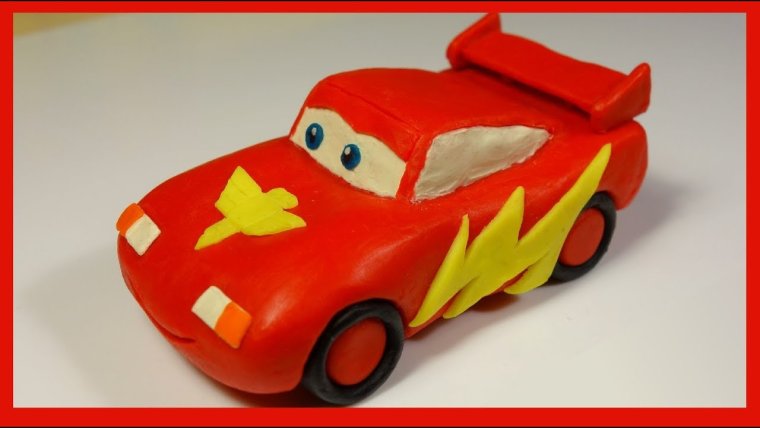 Спорткар из пластилина